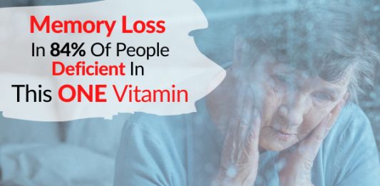 Memory Loss In 84% Of People Deficient In This ONE Vitamin